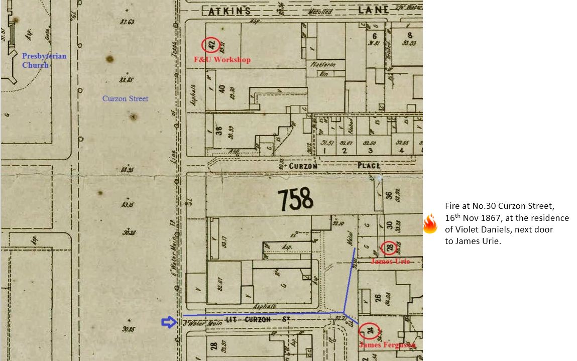 Curzon Street Fire 16 Nov 1867