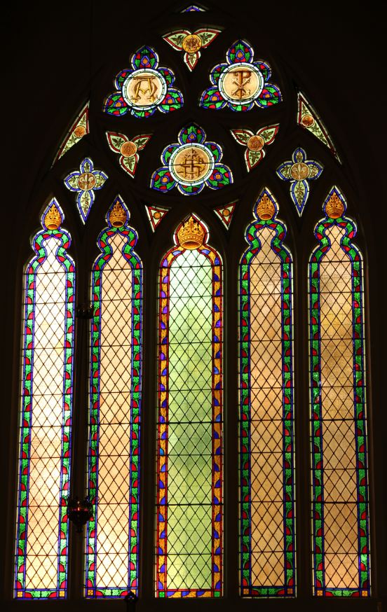 St. Mary's, Hotham, Nth Melbourne, Rogers & Co stained glass